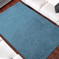 Egyszínű kék színű szőnyeg Szélessé 120 cm | Hossz: 170 cm