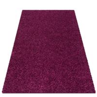 Gyönyörű lila Shaggy szőnyeg Szélessé 140 cm | Hossz: 190 cm