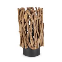 ACE taupe újrahasznosított fa asztali lámpa