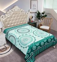 Akril takaró zöld mandalákkal