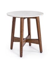 ALBANY barna akácfa dohányzóasztal 52cm