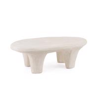 ALBIN törtfehér polirezin dohányzóasztal