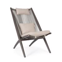 ALOHA szürke alumínium fotel