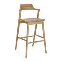 AMERY bézs fa bárszék