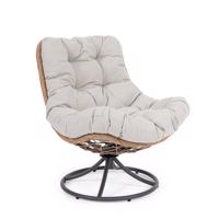 AZORES barna acél kerti fotel