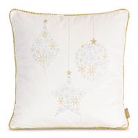 Bársony karácsonyi párnahuzat arany mintával díszítve Šírka: 45 cm | Dĺžka: 45 cm
