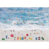 BEACH kék vászon festmény