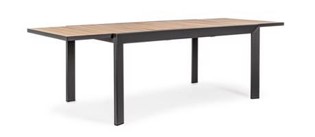 BELMAR szürke bővíthető kerti étkezőasztal 160-240cm