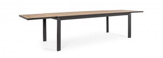 BELMAR szürke bővíthető kerti étkezőasztal 220-340cm