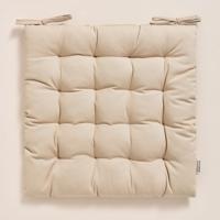 Bézs színű művész pamut székpárna 40x40 cm