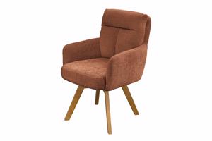 BIG GEORGE barna polyester zsenília forgószék