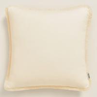 BOCA CHICA Krémszínű díszpárnahuzat rojtokkal 40 x 40 cm  | Szélessé 40 cm | Hosszúsá 40 cm