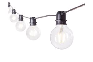 BRIGHT átlátszó üveg kültéri lámpa 8cm