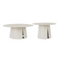 BRYAN ezüst alumínium dohányzóasztal