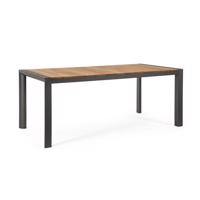 CAMERON fekete alumínium étkezőasztal