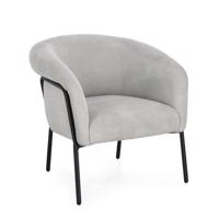 CAMILA ezüst szövet fotel