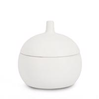 CANISTER törtfehér kerámia gyertya