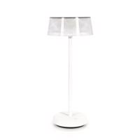 CARAL fehér polikarbonát asztali kerti lámpa