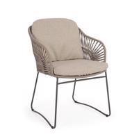 CARLES bézs acé kerti szék