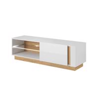 CITY fehér és barna mdf tv szekrény 138cm
