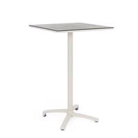 CLARET törtfehér alumínium étkezőasztal