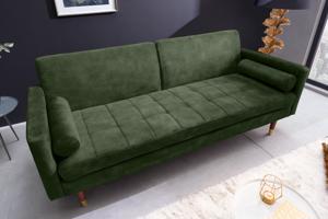 COUTURE kanapéágy zöld 195cm