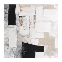 CROWN fekete vászon festmény