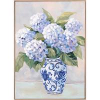 CROWN kék vászon festmény