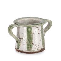 DARUMA ezüst terracotta kaspó