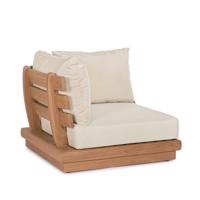 DELGADA bézs tikfa fotel