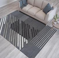 Designer szőnyeg csíkokkal szürke  Szélessé 120 cm | Hosszúsá 170 cm