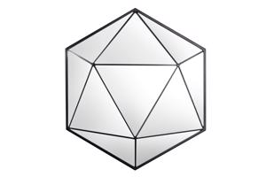 DIAMOND fekete üveg falitükör