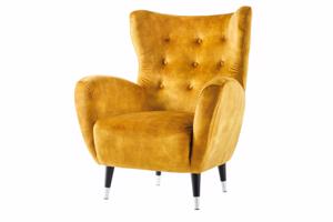 DON sárga buklé fotel