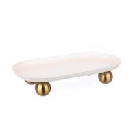 DONYA fehér fém tál