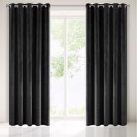 Elegáns fekete bársony drapéria 140 x 250 cm Hossz: 250 cm