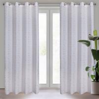 Elegáns függöny finom mintával - fehér Szélessé 140 cm | Hossza: 250 cm