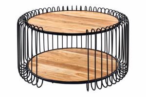 ELEMENTS barna akácfa dohányzóasztal