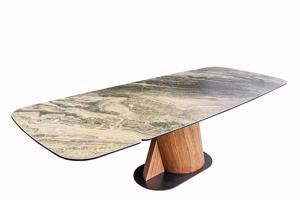 ELEMENTS bézs kerámia étkezőasztal 180-260 cm