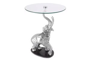 ELEPHANT ezüst márvány lerakóasztal