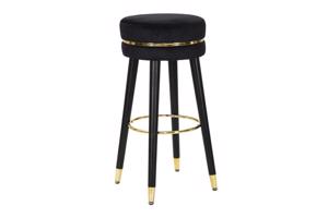 ELLA fekete és arany bársony bárszék