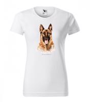 Eredeti női póló német juhászkutya szerelmeseinek Fehér XXL