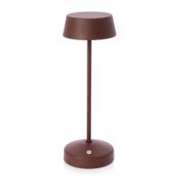 ESPRIT bordó fém asztali kerti lámpa
