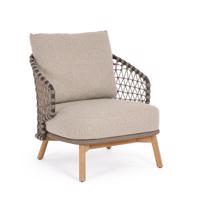 EULARIA ezüst tikfa fotel