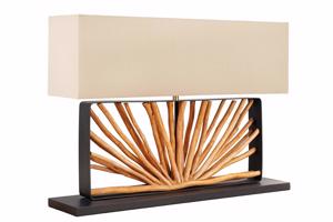 EUPHORIA bézs longán fa asztali lámpa 80cm
