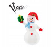 Felfújható hóember LED világítással 80 x 50 x 120 cm
