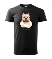 Férfi póló az American Bully szerelmeseinek Fekete L