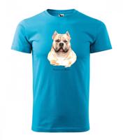 Férfi póló az American Bully szerelmeseinek Türkiz 4XL