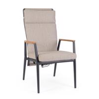 FLOBERT ezüst tikfa szék