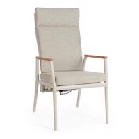 FLOBERT ezüst tikfa szék