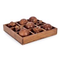 FORTUNE bézs fa dísztárgy